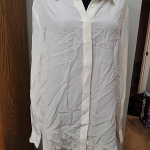 Pure Collection US 12 ( washed silk Blouse ivory UK size 26 US size 12)